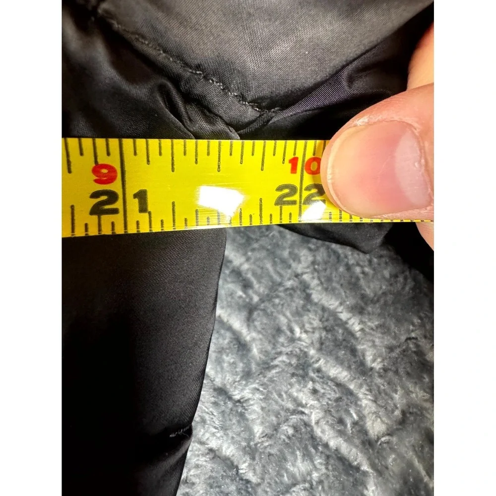 1 Madison Expedition Puffer Jacket Womens M Black‎ Lined Faux Fur Trim Insulated
